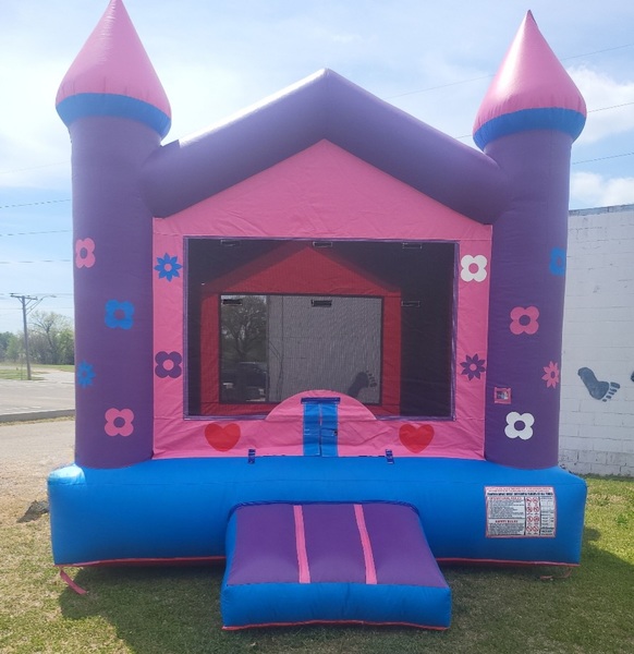 Peace and Love Castle Bounce House